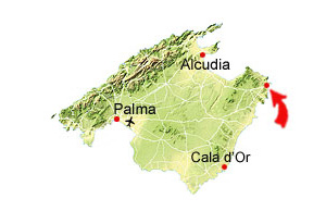 Cala Ratjada kaart